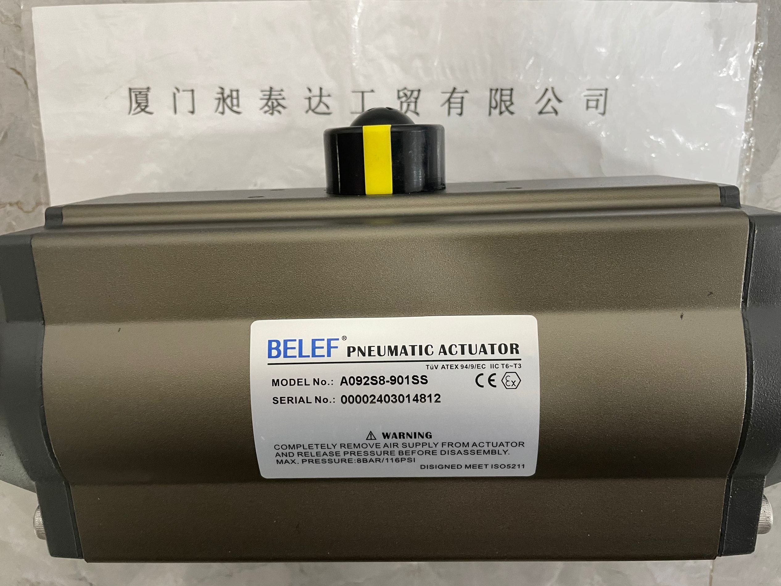 供应 BELEF 气动执行器A092S8-901SS 全新