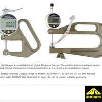 KAFER数显测厚仪,卡弗薄膜测厚仪分辨率0.001毫米/.00005英寸