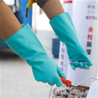 DHL445绿色丁腈工业手套 保障双手安全 适用场景多样