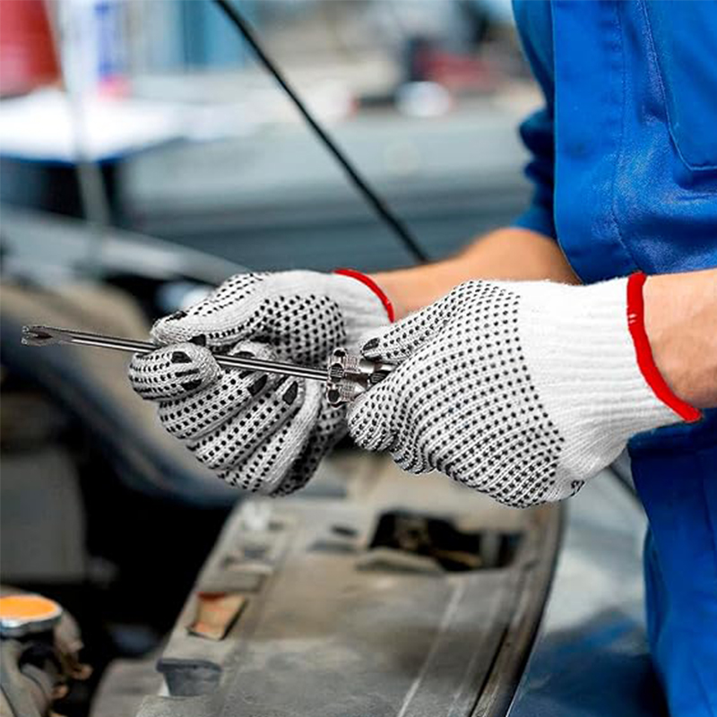 DKP217棉/涤纶手套 PVC涂层 加厚耐用 厂家批发