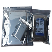 电子产品屏蔽袋pe加厚银灰袋子自封袋防静电屏蔽显卡硬盘印刷包装