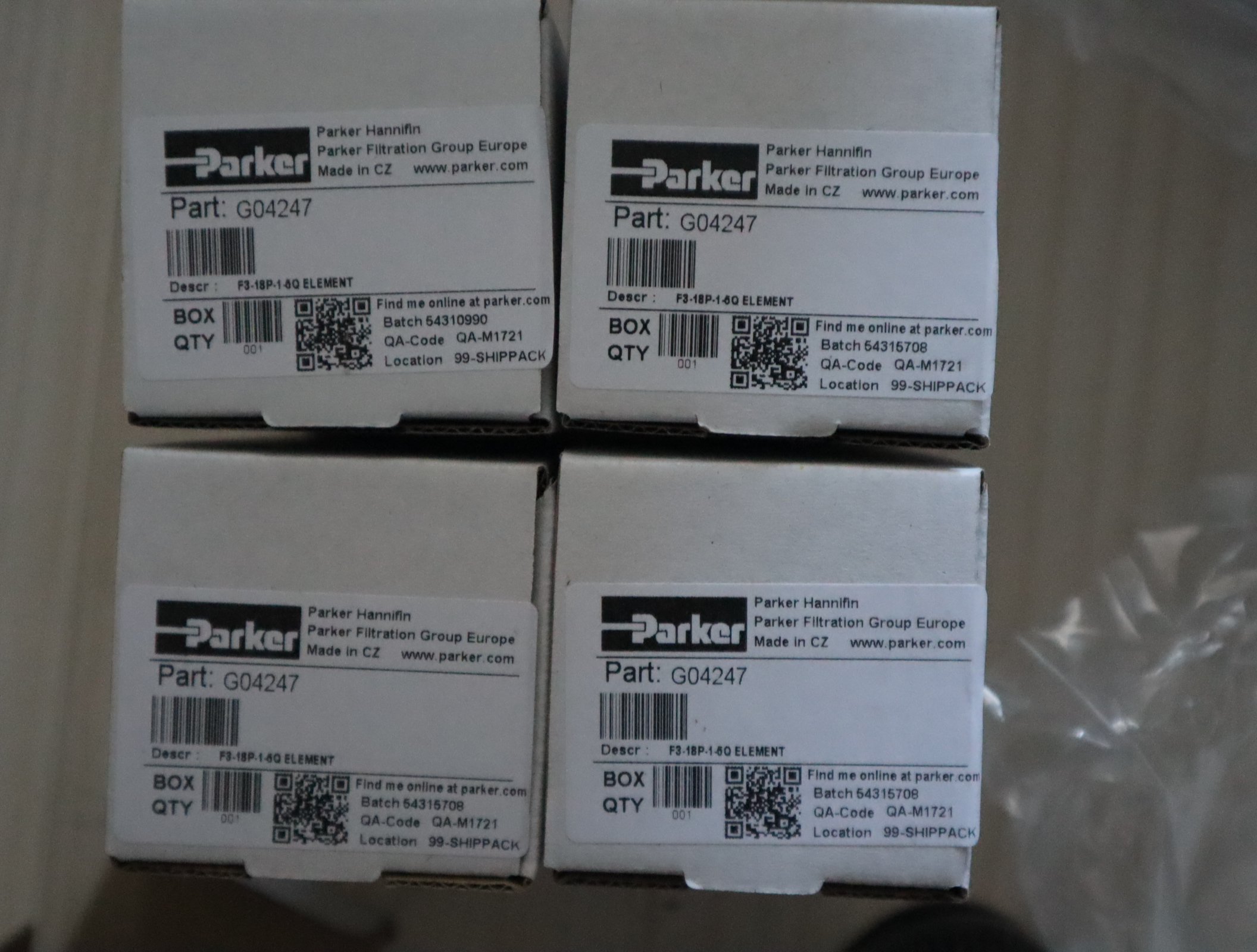 G04247 F3-18P-1-5Q ELEMENT 美国派克PARKER过滤器滤芯