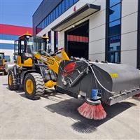 30铲车安装扫路机 降尘扫地机 加边刷 清扫宽度4米