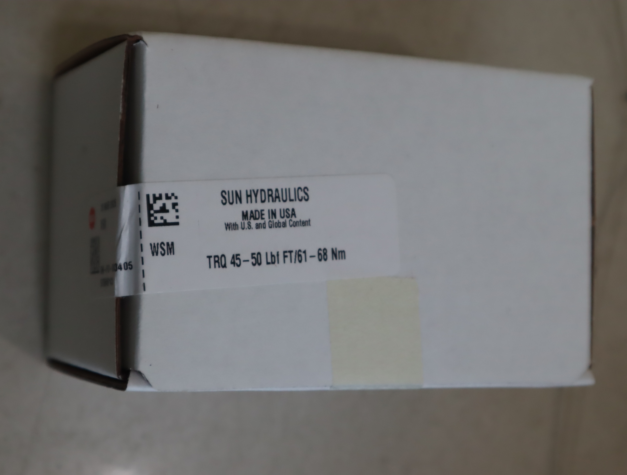 WSM TRQ 45-50 LBF FT/61-68NM 美国SUN太阳液压阀