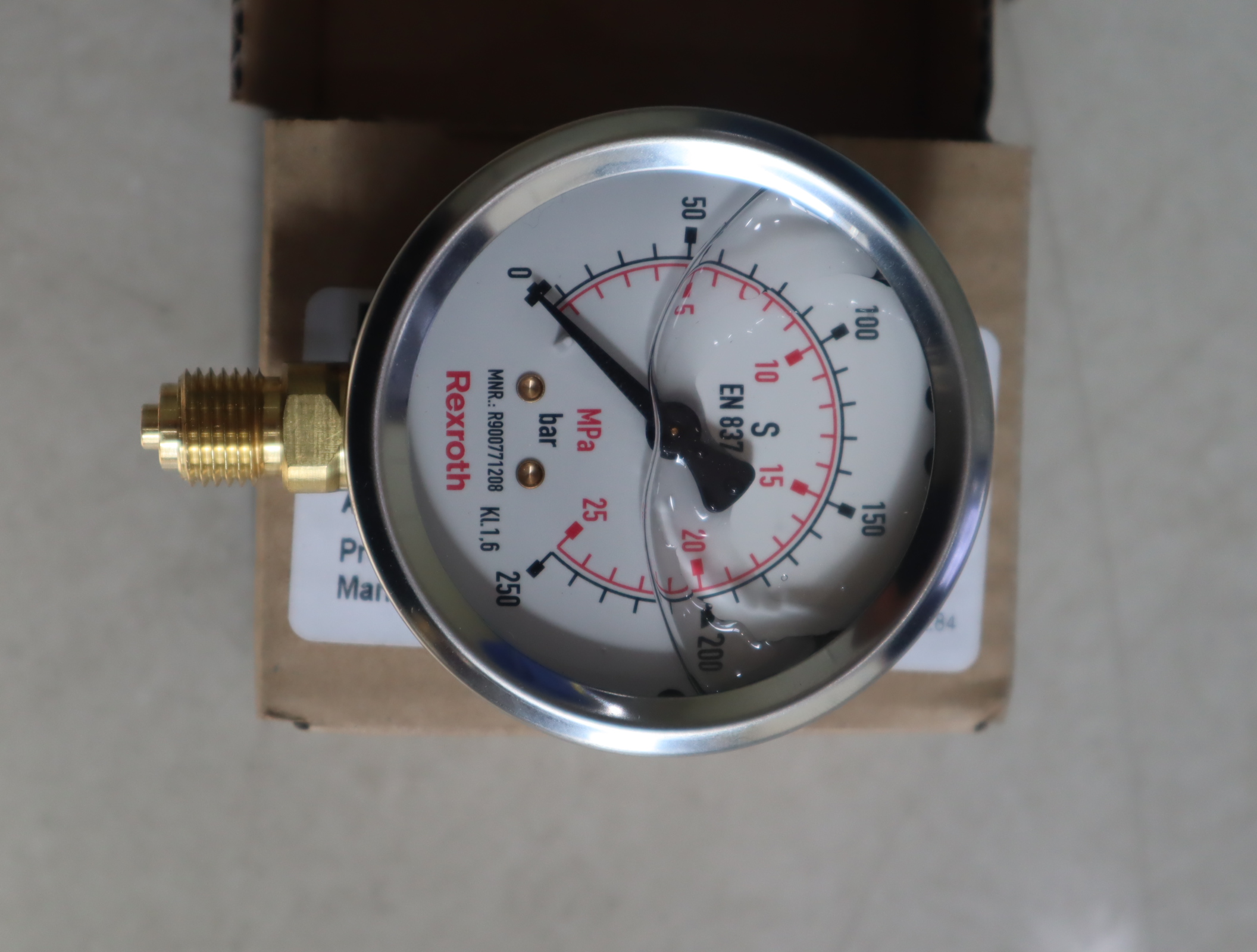 R900771208 AB31-38/63-250 BAR/MPA 德国力士乐REXROTH压力表