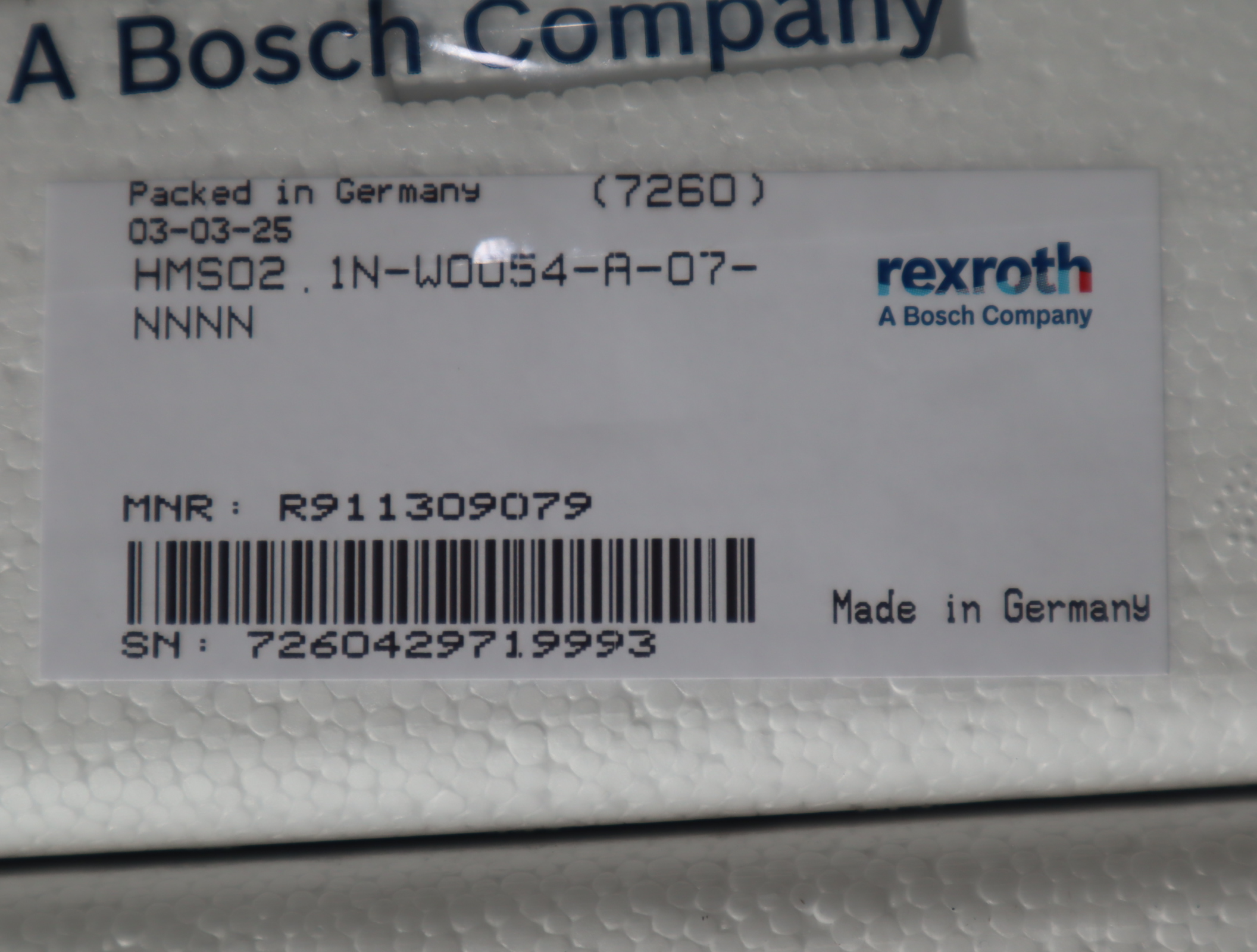 R911309079 HMS02.1N-W0054-A-07-NNNN 力士乐REXROTH伺服驱动器