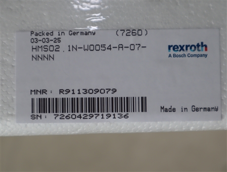 R911309079 HMS02.1N-W0054-A-07-NNNN 力士乐REXROTH伺服驱动器