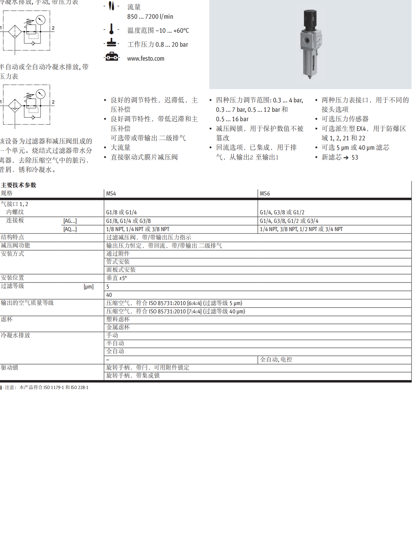 festo插入式系统过滤器LF-D-MAXI-A