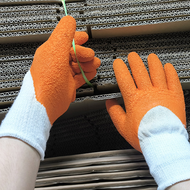 推荐：DKL714聚酯纤维手套 乳胶涂层 保暖 防护双手