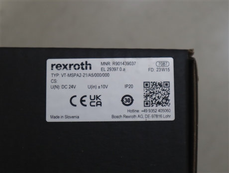 R901439037 VT-MSPA2-23/A5/000/000 力士乐REXROTH放大器