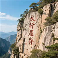 山体刻字摩崖石刻