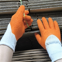 推荐：DKL714聚酯纤维手套 乳胶涂层 保暖 防护双手