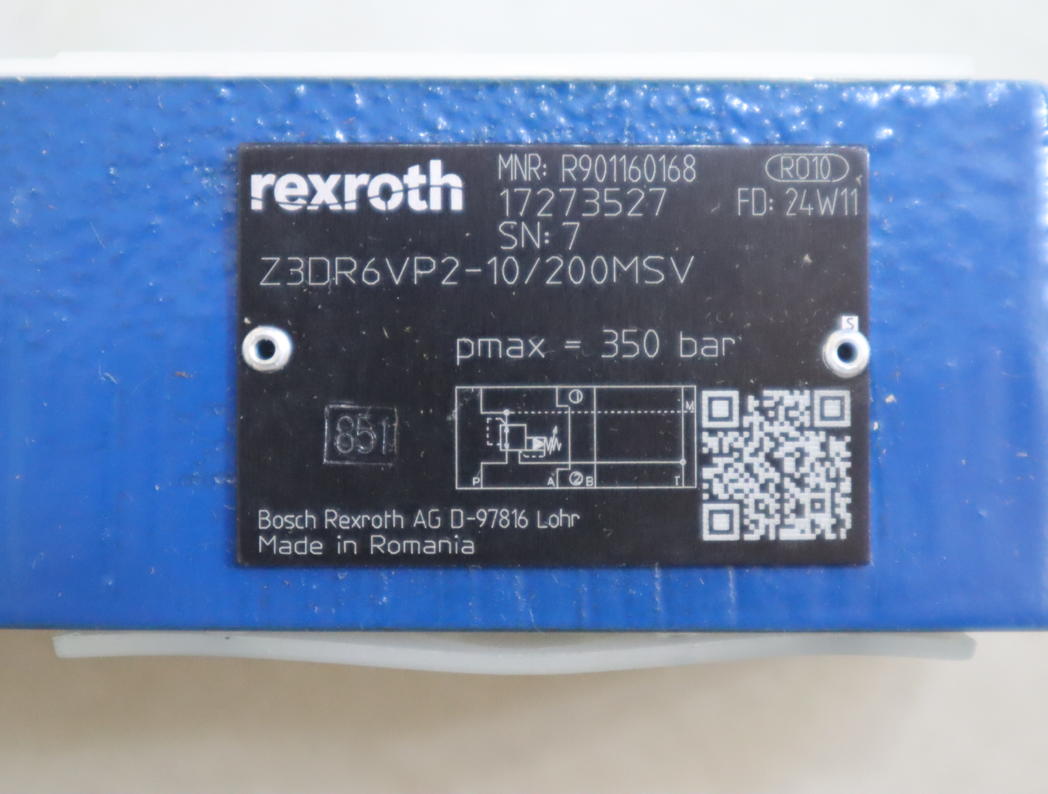 R901160168 Z3DR6VP2-10/200MSV 德国力士乐REXROTH溢流阀