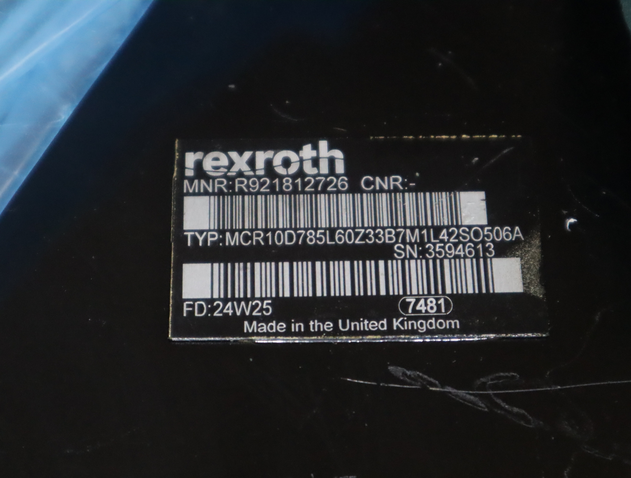 R921812726 MCR10D785L60Z33B7M1L42SO506A 力士乐REXROTH柱塞泵