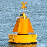 湄公河航运航道警示浮标下水布放