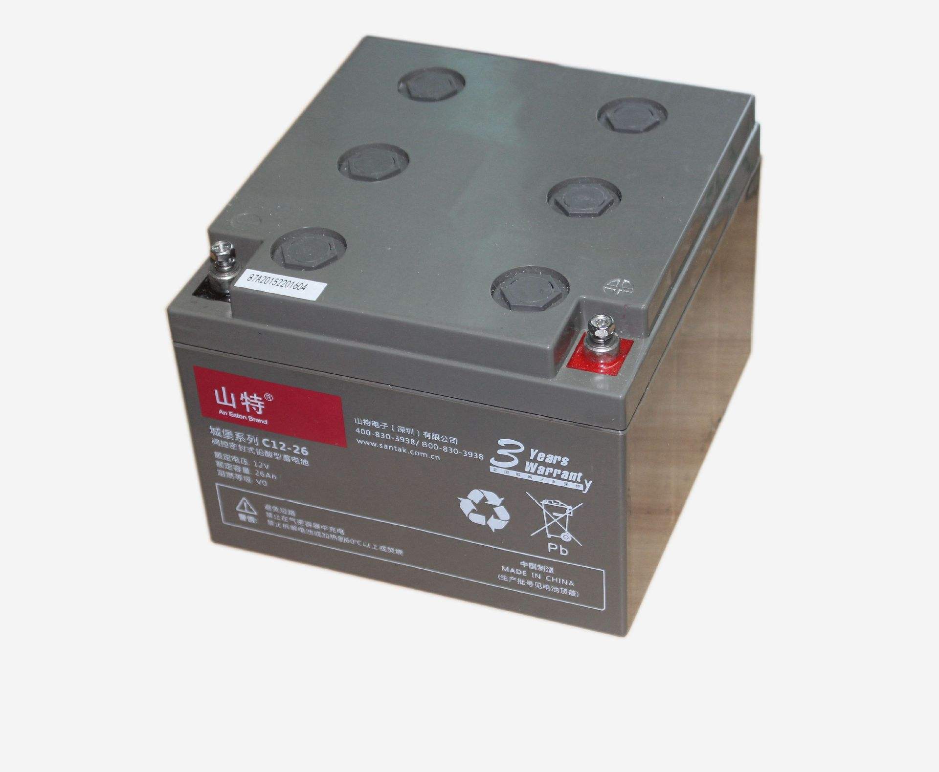 山特铅酸蓄电池C12-12v/26AH