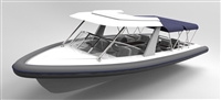 815敞开式快艇 休闲艇半棚艇 可载6人以上