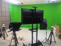 虚拟校园电视台视频制作 绿幕简易校园演播室