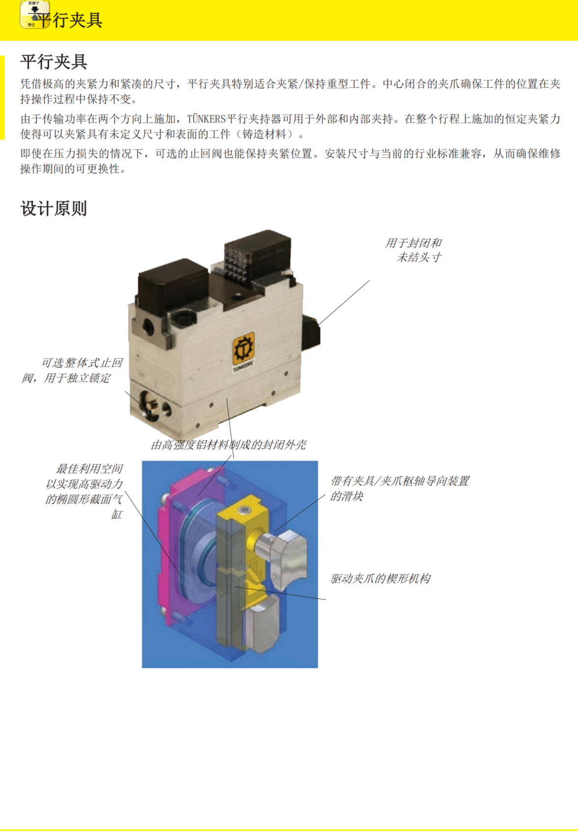 V50.1BR3A90T1290 TUNKERS气动夹具