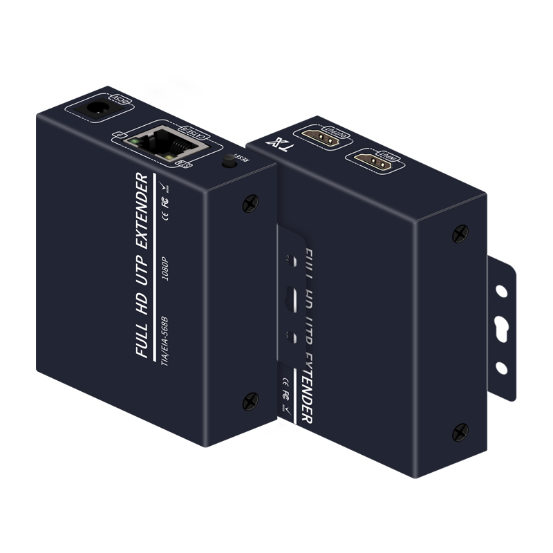 HDMI延长器1080P高清传输器120米音视频收发器支持本地环出