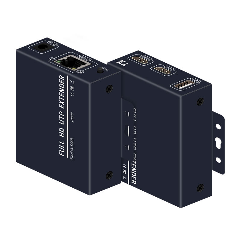 HDMI键鼠延长器120米网络收发器1080P高清传输器支持本地环出