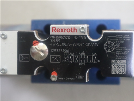 R900927230 4WREE10E75-22/G24K31/A1V 德国力士乐REXROTH比例阀