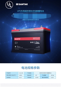 山特蓄电池C12-65技术参数