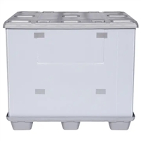 供应高强度围板箱注塑托盘静载4t动载2t配套锁扣底托加钢管pp栈板