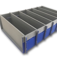 厂家定制中空板刀卡PP瓦楞折叠内衬箱周转箱卡板塑料格挡隔板