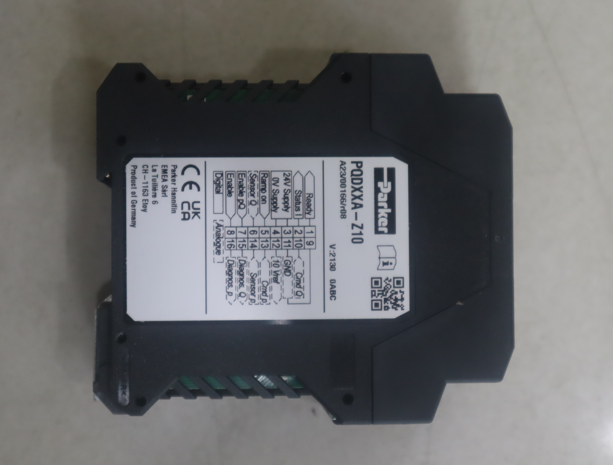 PQDXXA-Z10 A23/00166/r08 美国派克PARKER放大器