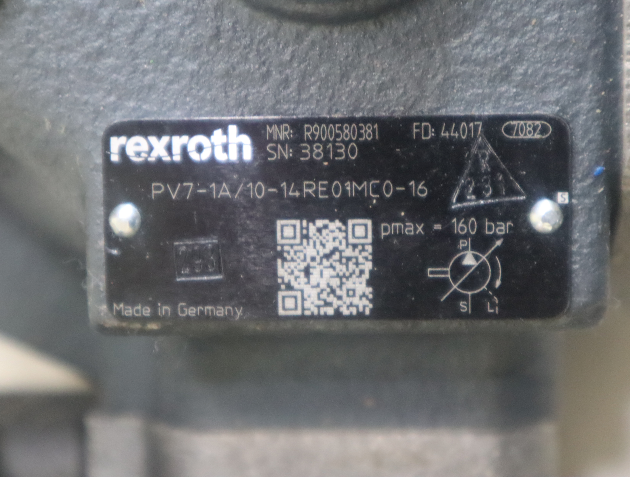 PV7-1A/10-14RE01MC0-16 R900580381 力士乐REXROTH泵