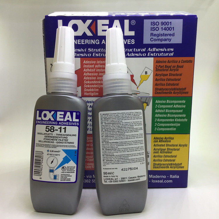 乐赛尔58-11胶水.广州意大利乐赛尔胶水代理商，食品级螺纹密封剂