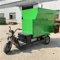 肉牛养殖拌草机 26立方TMR日粮机 固定草料混合机