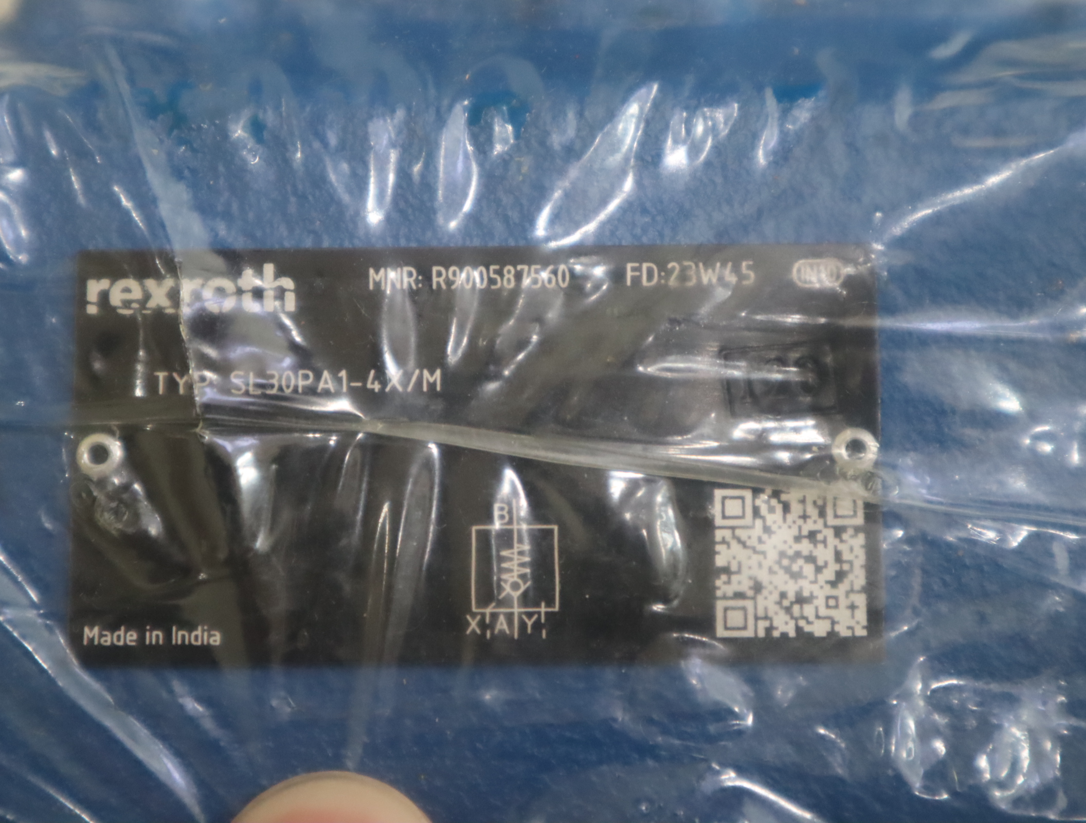 SL30PA1-40/M R900587560 SL30PA1-41/M 德国力士乐REXROTH单向阀