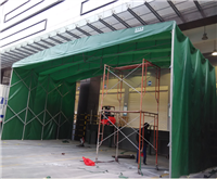 折叠手摇伸缩雨棚和遮阳蓬仓库棚