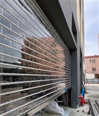 惠东黄埠水晶透明电动卷闸门 鞋业临街精品门店定制厂家