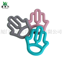 婴儿牙胶食品级硅胶材质手掌型宝宝牙胶磨牙棒可啃咬玩具