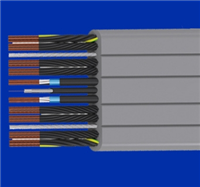 行车扁电缆 H05V3V3D3H6-F欧标柔性电梯随行扁电缆，有CE认证