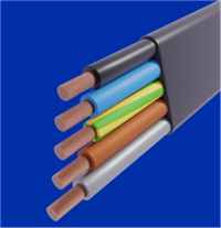 耐低温潜水泵扁电缆 H05RNH2-F高柔性橡胶扁电缆，有CE认证