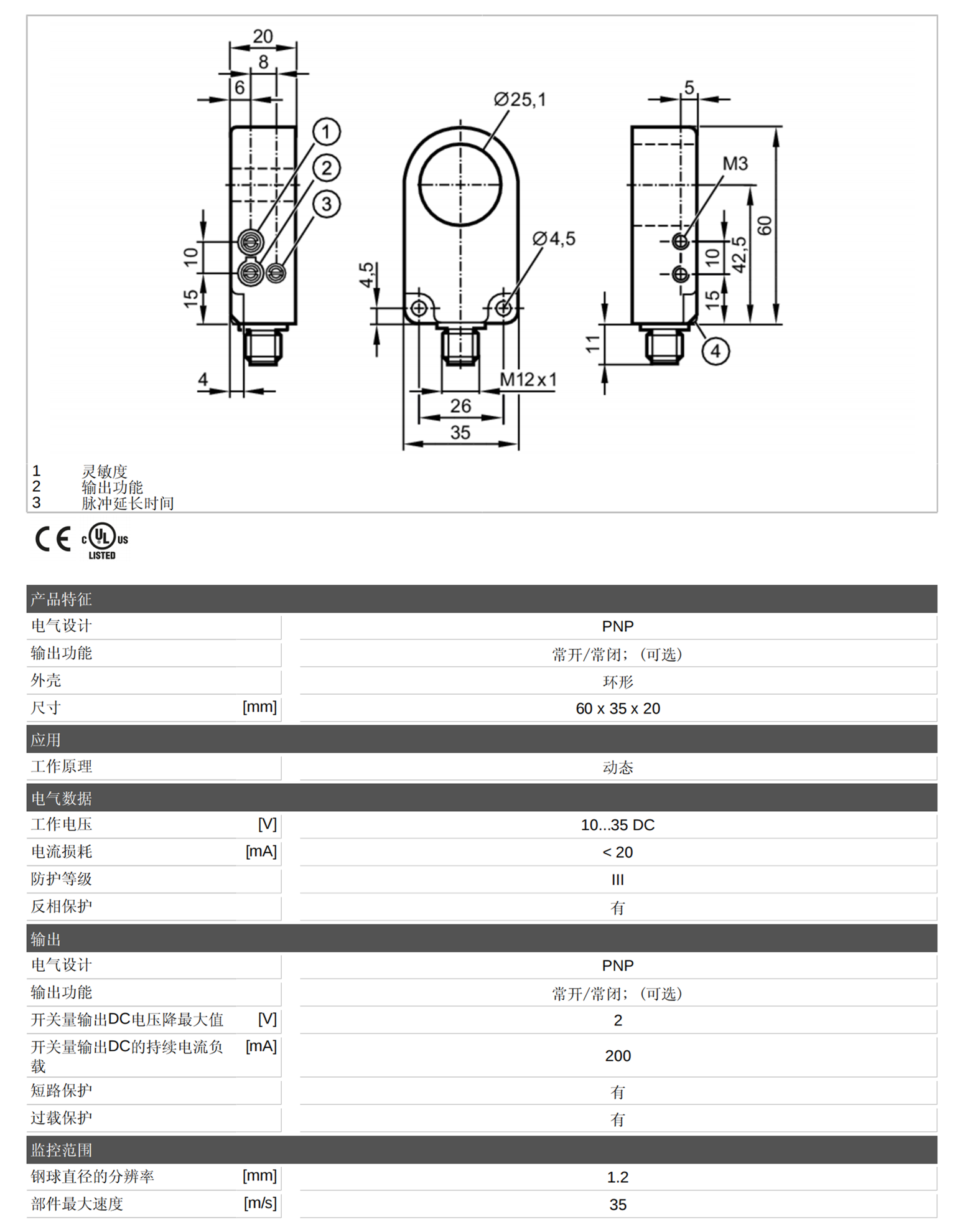 IFM超声波传感器O1D102