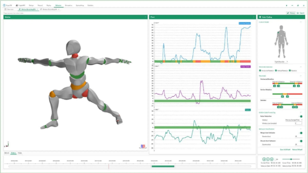 ErgoLAB Motion动作捕捉分析模块
