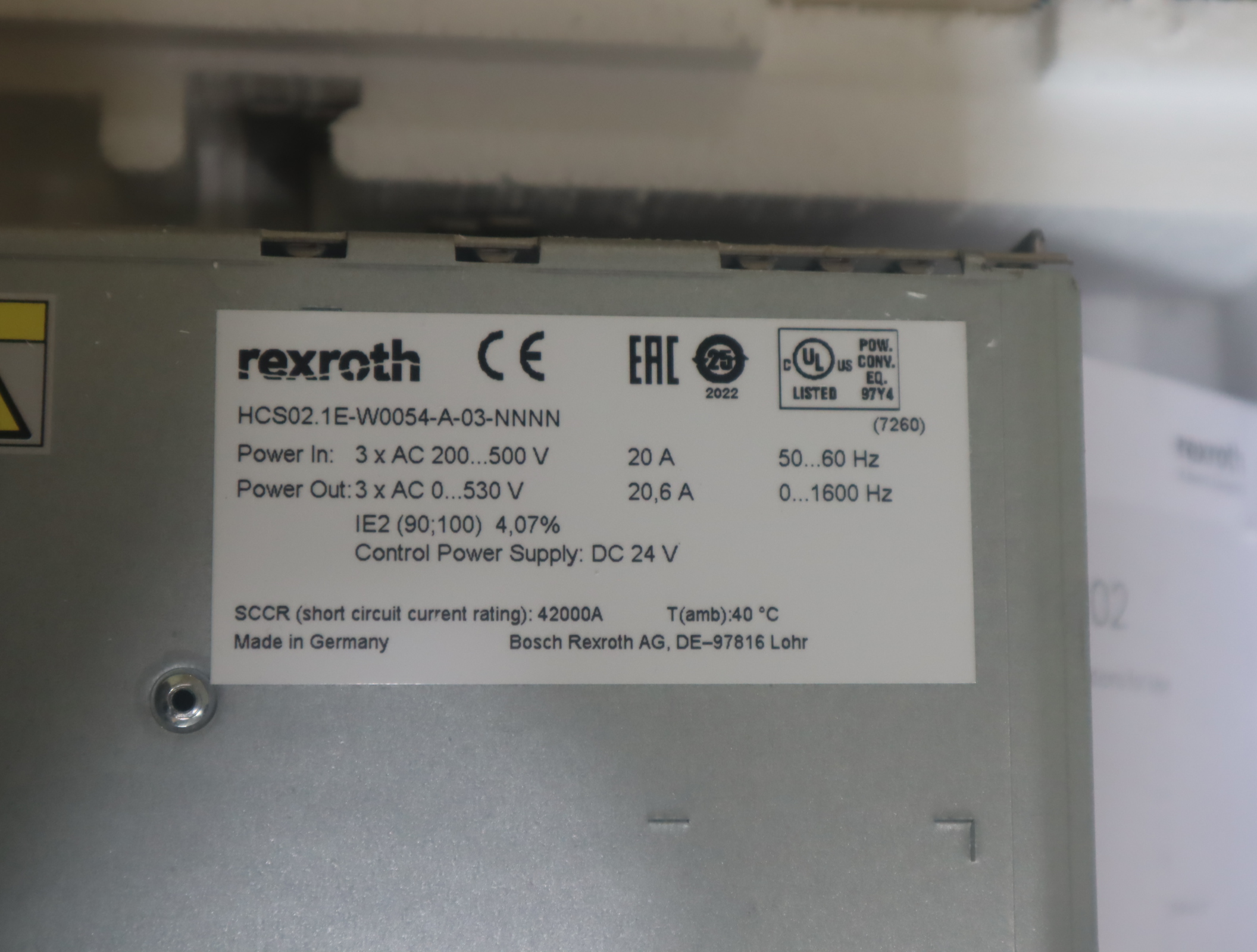 R911298373 HCS02.1E-W0054-A-03-NNNN 德国力士乐REXROTH变频器