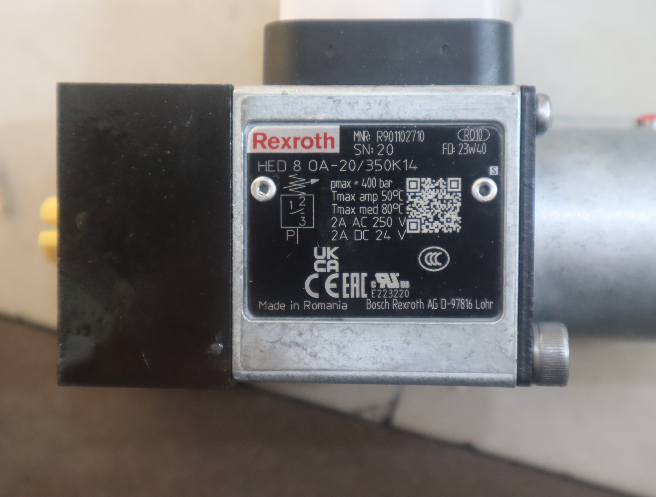 R901102710 HED8OA-2X/350K14 力士乐REXROTH压力开关压力继电器