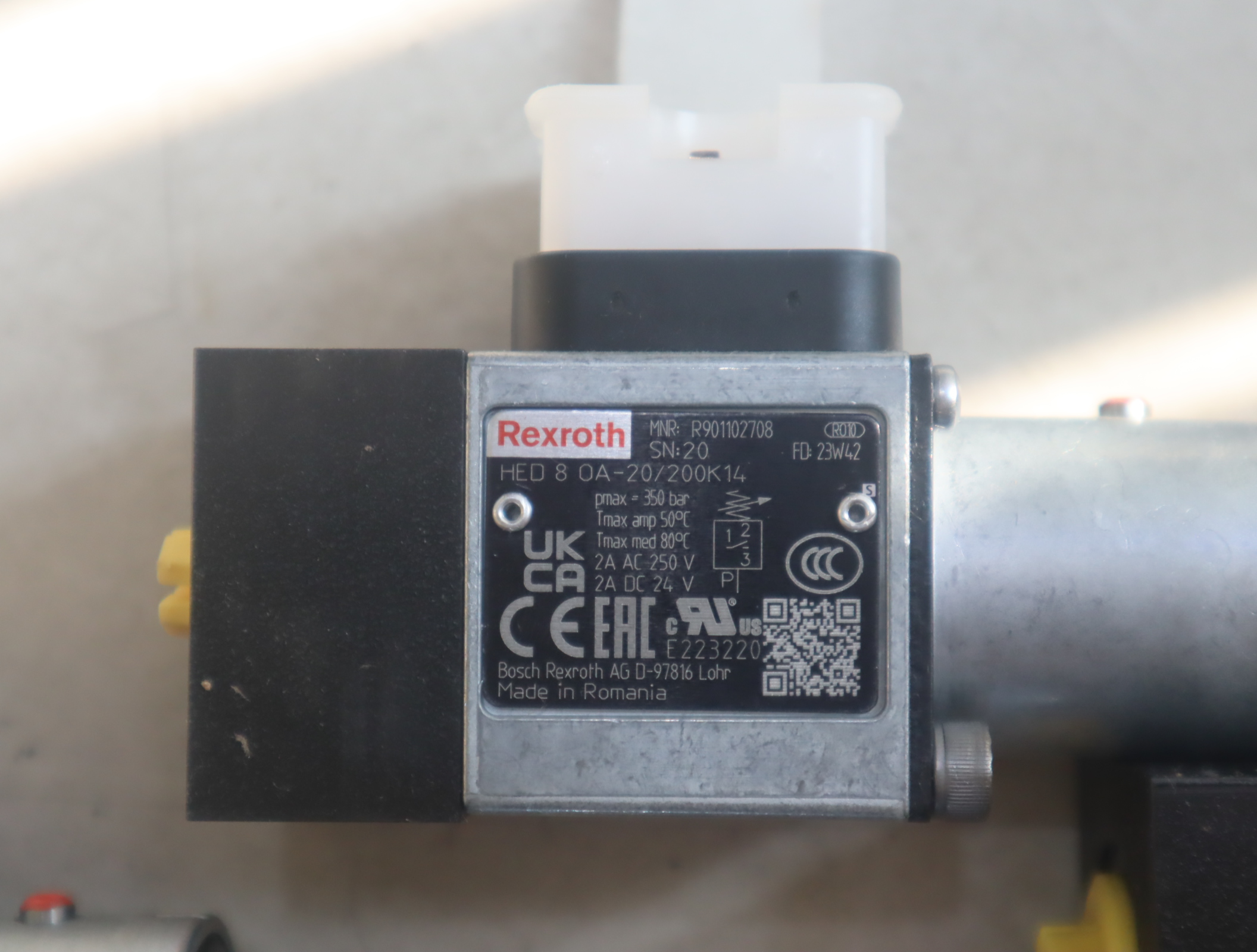 R901102708 HED8OA-20/200K14 力士乐REXROTH压力开关压力继电器