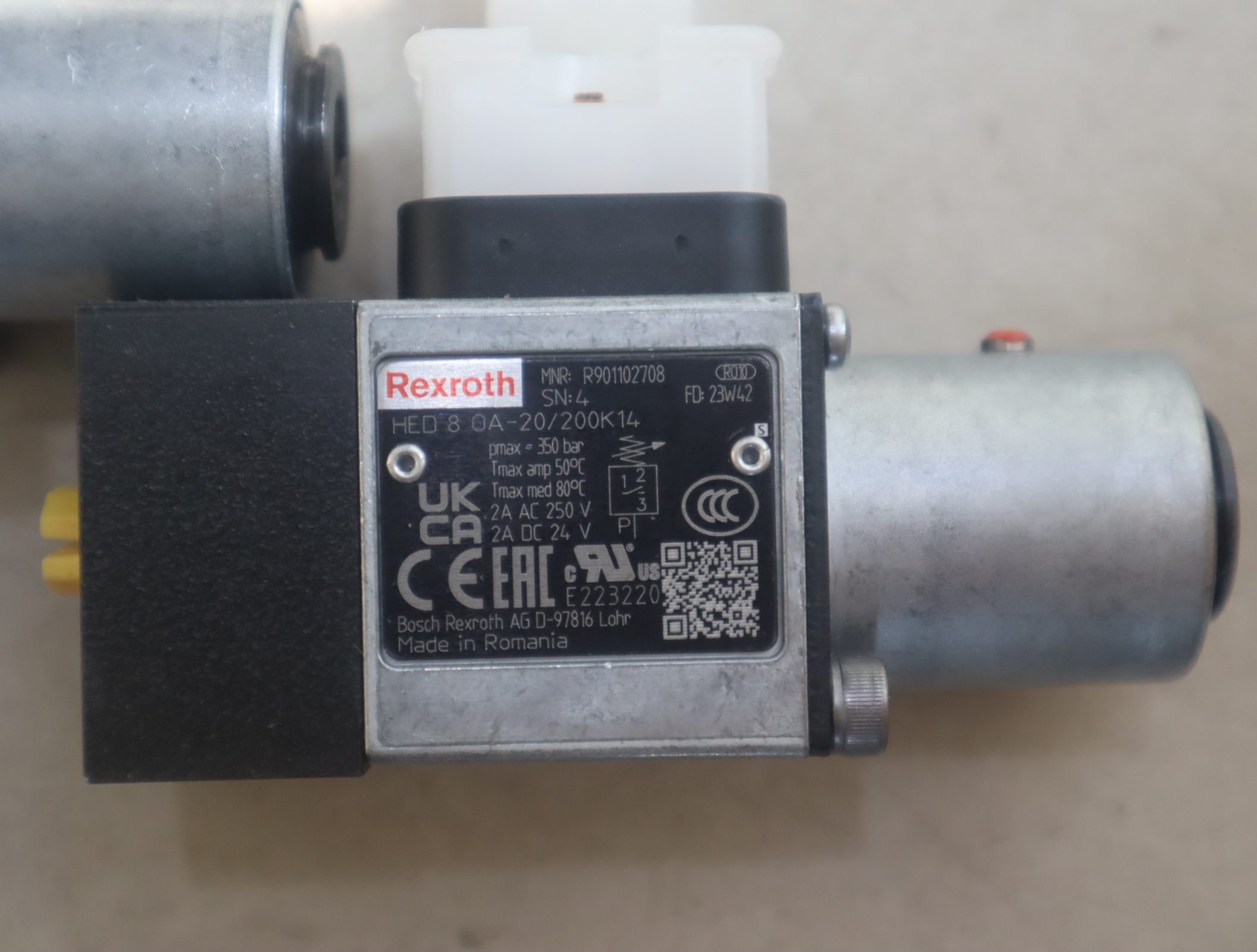 R901102708 HED8OA-20/200K14 力士乐REXROTH压力开关压力继电器