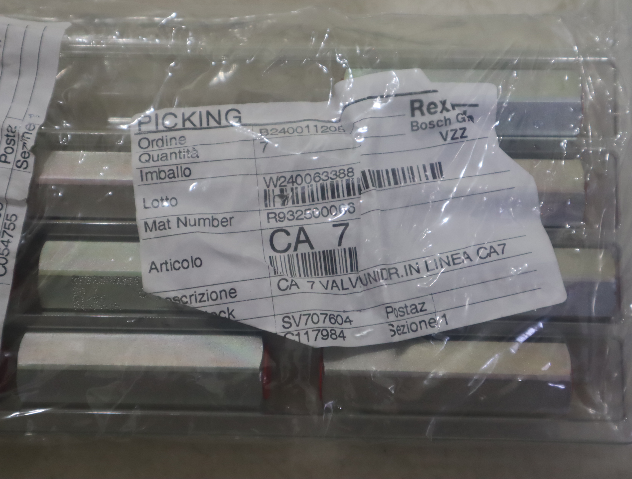 R932500066 CA 7 VALV.UNIDIR.IN LINEA CA7 力士乐REXROTH单向阀