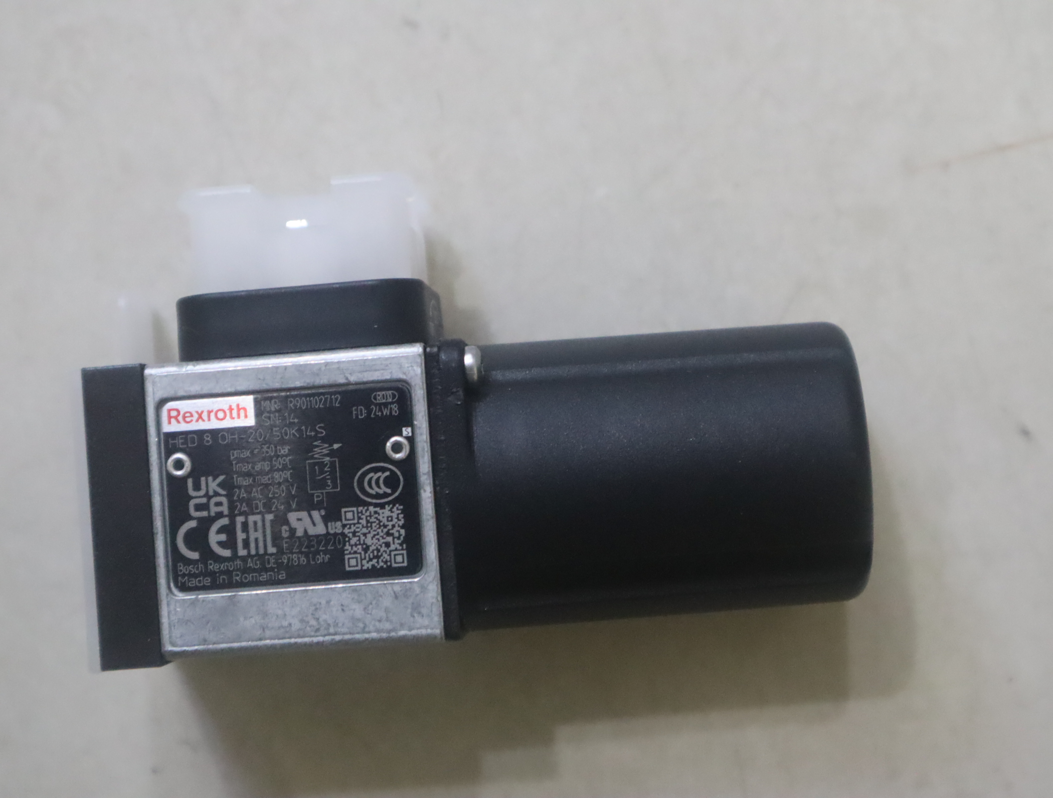 R901102712 HED8OH-20/50K14S 力士乐REXROTH压力开关压力继电器