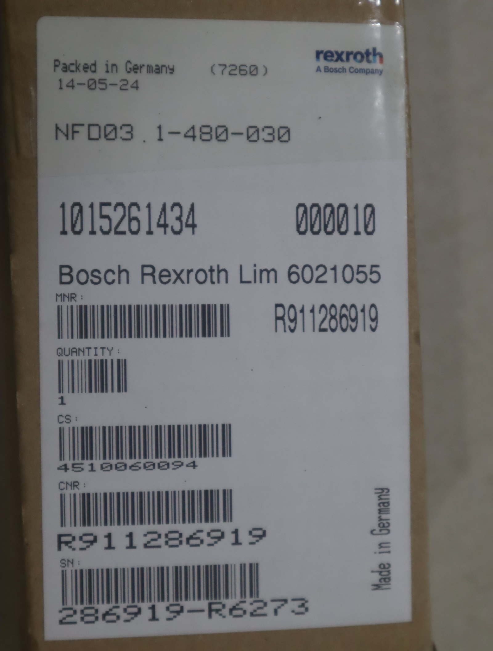 R911286919 NFD03.1-480-030 德国力士乐REXROTH驱动器
