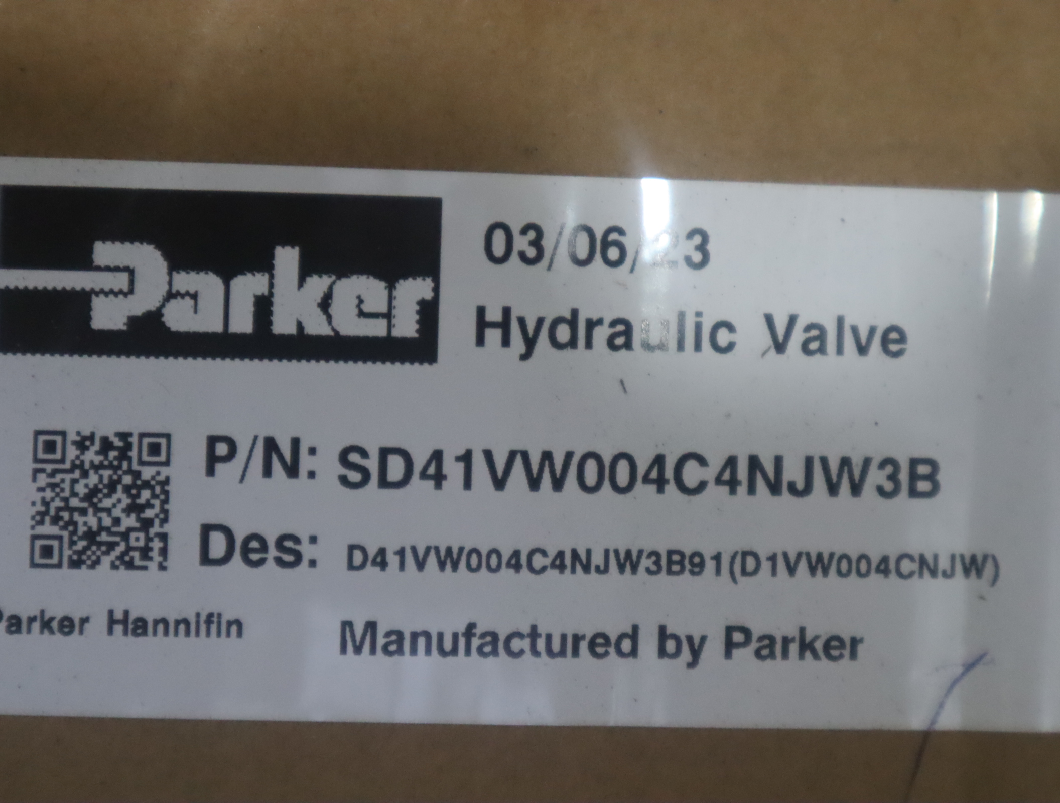 SD41VW004C4NJW3B 派克PARKER D41VW004C4NJW3B91 D1VW004CNJW