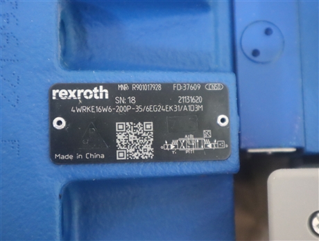 R901017928 4WRKE16W6-200P-3X/6EG24EK31/A1D3M 力士乐REXROTH阀